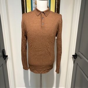 Patrick James Fine Marino Sweater Long Sleeve Polo